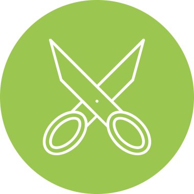 makas simgesi vektör illüstrasyonu