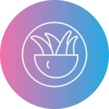 Bir çiçek simgesinin vektör illüstrasyonu