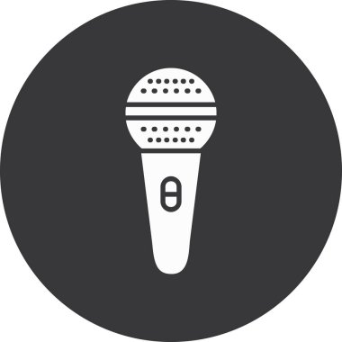 Mikrofon simge tasarlamak vektör