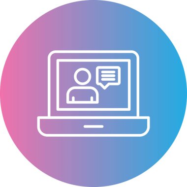 Bilgisayar. Web simgesi basit illüstrasyon