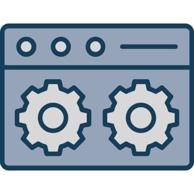 seo modern simgesinin vektör illüstrasyonu