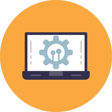 Ağ simgesi. Web simgesinin basit illüstrasyonu