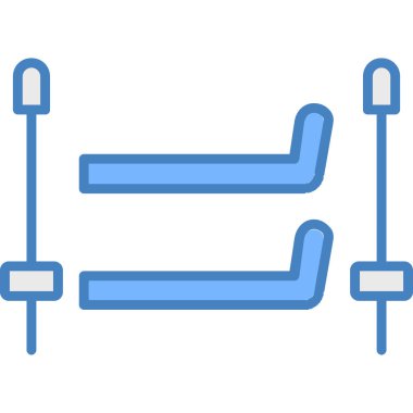 Sandalye. Web simgesi basit illüstrasyon