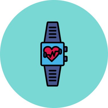 smartwatch simge vektör çizimi