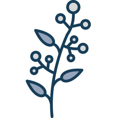 çiçek simgesi vektör illüstrasyonu