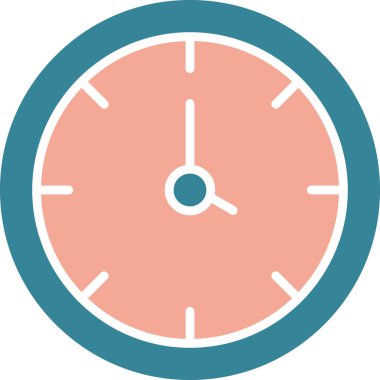 Kişisel ve ticari kullanım için saat vektör simgesi simgesi vektör çizimi..