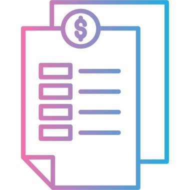 İş ve finans simgesinin vektör illüstrasyonu