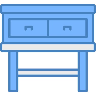 mobilya düz vektör simgesi