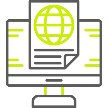 bilgisayar simgesi, vektör illüstrasyonu