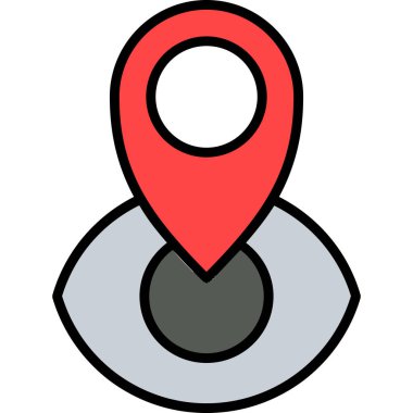 Konum İşaretleyici Simgesi Vektörü