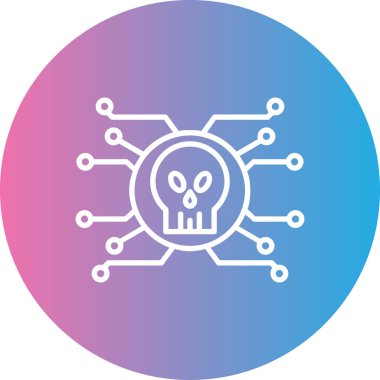 Bir robot simgesinin vektör illüstrasyonu