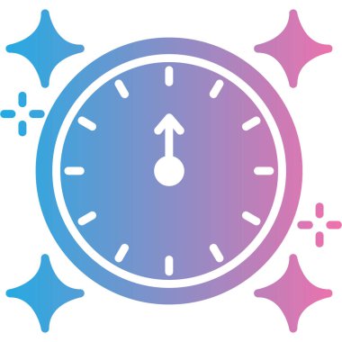 Saat simgesi vektör illüstrasyonu