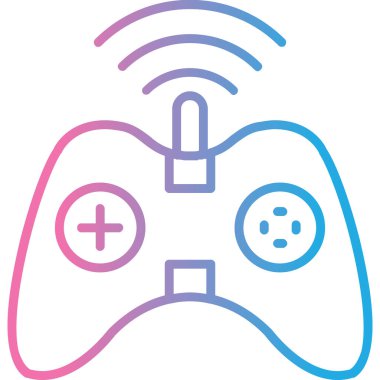 joystick vektör simgesi modern basit illüstrasyon