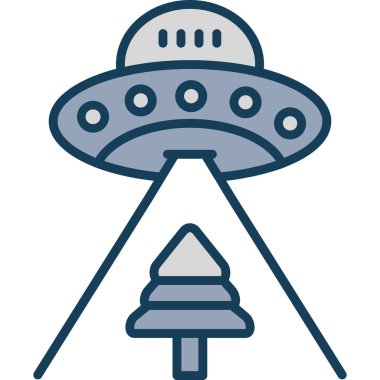 ufo. Web simgesi basit illüstrasyon