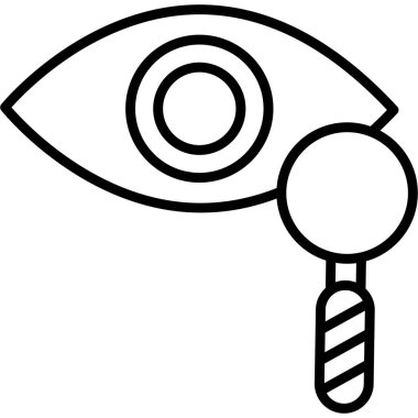 Göz simgesi vektör illüstrasyonu