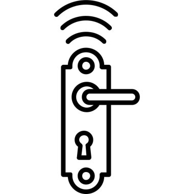Kilit simgesi. beyaz arkaplanda izole edilmiş web tasarımı için ana kilit vektör simgesi
