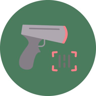 Silah. Web simgesi basit illüstrasyon