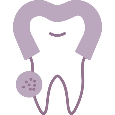 Diş simgesi, vektör illüstrasyonu