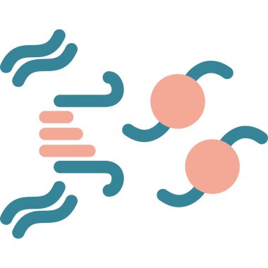 bakteri virüsü mikrobu düz stilde