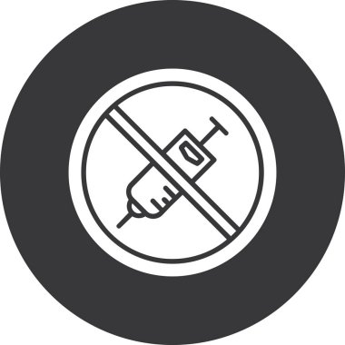 işareti simge vektör çizim yasak