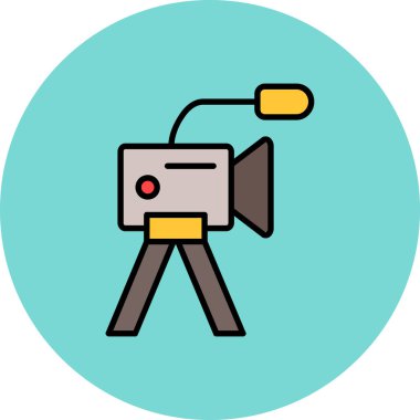 kamera simgesi vektör illüstrasyonu