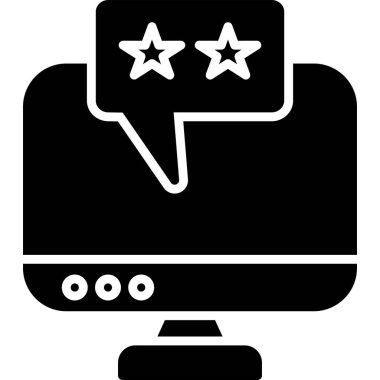 Web derecelendirme simgesi, basit vektör çizimi