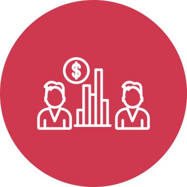 İş adamı ikonu. vektör illüstrasyonu