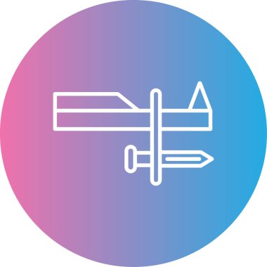 düzlem simgesinin vektör illüstrasyonu