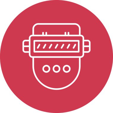 Bir gaz simgesinin vektör illüstrasyonu