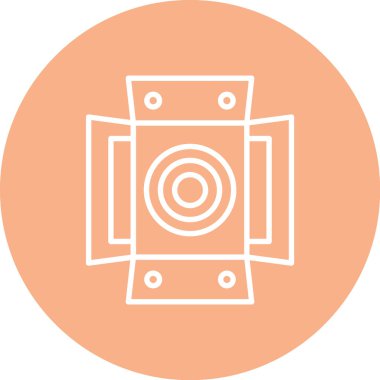 kamera simgesi vektör illüstrasyonu