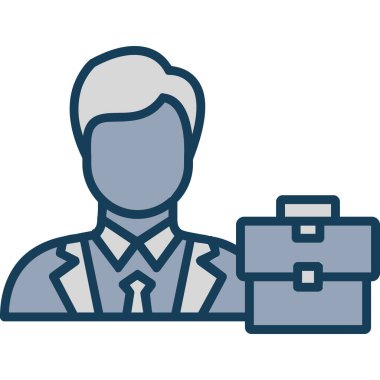 iş ve ofis simgesi vektörü.