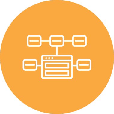 seo modern simgesinin vektör illüstrasyonu