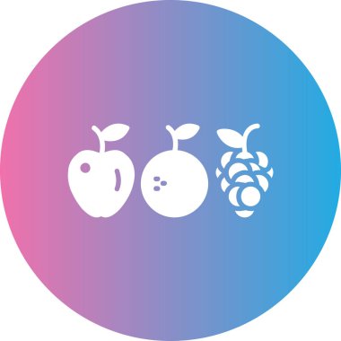 meyve simge vektör çizim