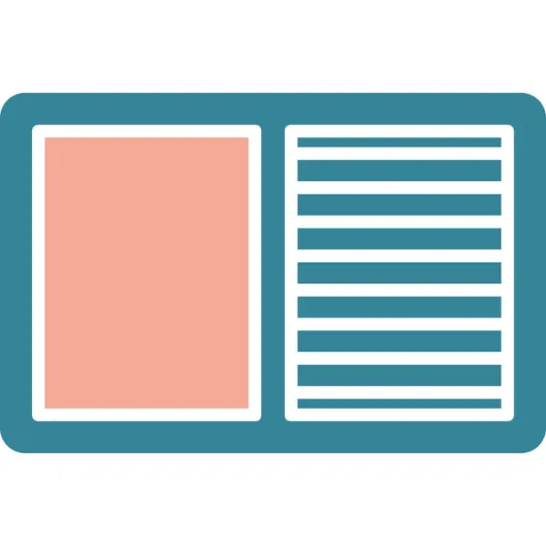 gazete vektör simgesi, modern biçim