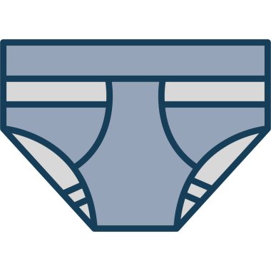 İç çamaşırı. Web simgesi basit illüstrasyon