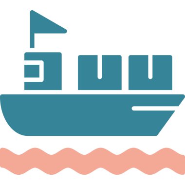 Tekne. Web simgesi basit illüstrasyon