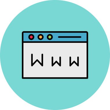 Web tasarım vektör renk çizgisi simgesi