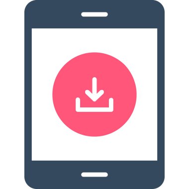 Akıllı telefon simgesinin vektör illüstrasyonu