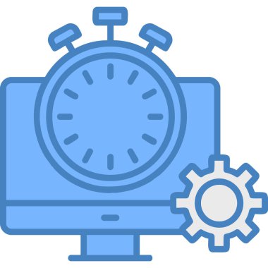 saat dişlisi simgesi - taslak biçimi