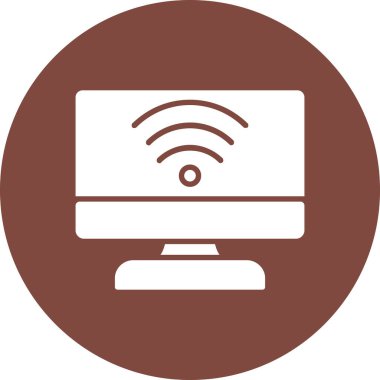 Bilgisayar. Web simgesi vektör illüstrasyonu