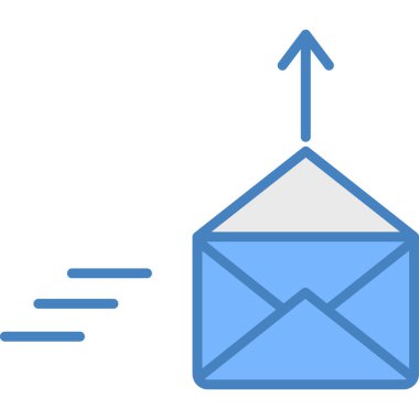 zarf e- posta simgesi düz biçimli