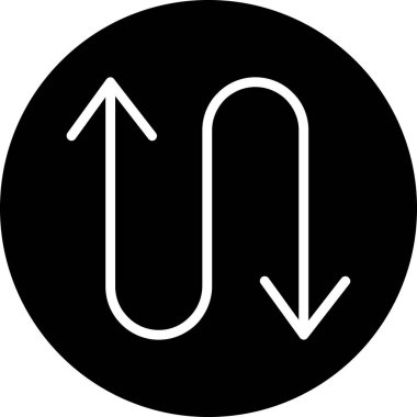 Ok. Web simgesi basit illüstrasyon