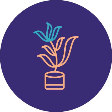 Bir pot simgesinin vektör illüstrasyonu