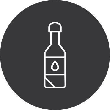 Modern b 'nin vektör illüstrasyonu alkol ikonundan yoksun