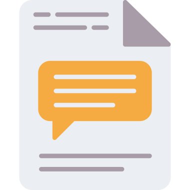 Mesaj var. Web simgesi basit illüstrasyon