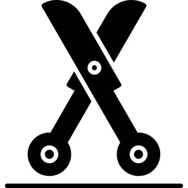 makas simgesi vektör illüstrasyonu