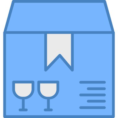 şarap cam ikonu, vektör illüstrasyonu