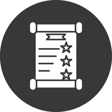 Sertifika simgesi. Web için basit sertifika vektör sembolü çizimi