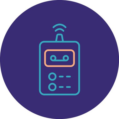 radyo simgesi vektör illüstrasyonu