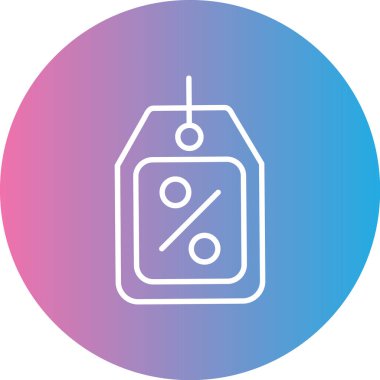 Bir alışveriş poşeti simgesinin vektör çizimi